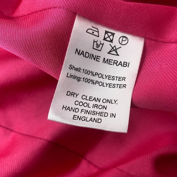 Nadine Merabi Kira Pink Studded Jacket Small NWT - Picture 14 of 14
